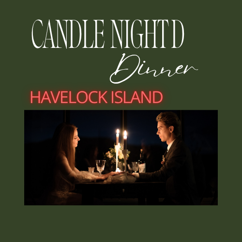 beach side candle light dinner in havelock